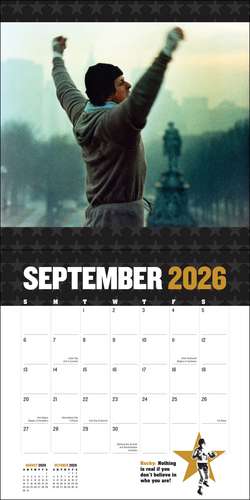 Rocky 2026 Wall Calendar de Metro-Goldwyn-Mayer Studios