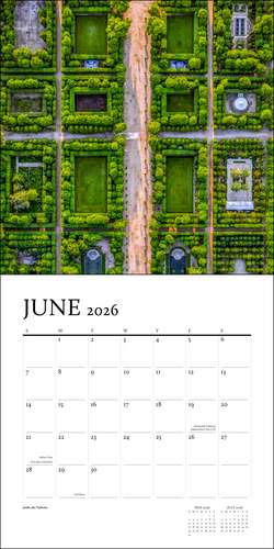 Paris from the Air 2026 Wall Calendar de Jeffrey Milstein