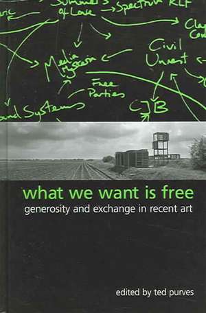 What We Want Is Free: Generosity and Exchange in Recent Art de Ted Purves