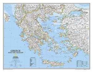 Greece Classic, laminated: Wall Maps Countries & Regions de National Geographic Maps