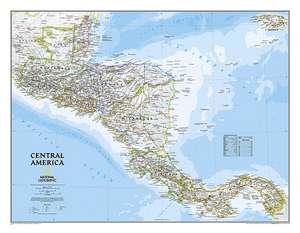 Central America Classic, tubed: Wall Maps Countries & Regions de National Geographic Maps