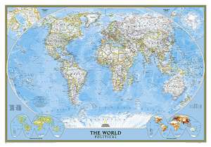 World Classic, tubed: Wall Maps World de National Geographic Maps