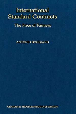 International Standard Contracts:The Price of Fairness de Antonio Boggiano