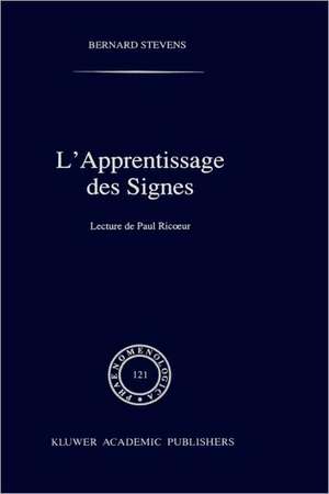 L'apprentissage des signes: Lecture de Paul Ricoeur de B. Stevens