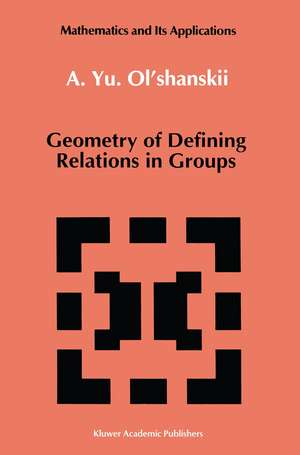 Geometry of Defining Relations in Groups de A.Yu. Ol'shanskii