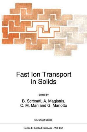 Fast Ion Transport in Solids de B. Scrosati