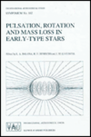 Pulsation, Rotation and Mass Loss in Early-Type Stars de International Astronomical Union