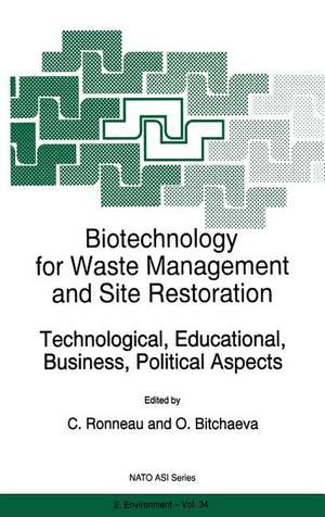 Biotechnology for Waste Management and Site Restoration: Technological, Educational, Business, Political Aspects de C. Ronneau