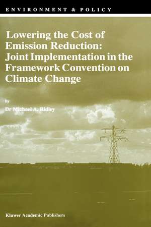 Lowering the Cost of Emission Reduction: Joint Implementation in the Framework Convention on Climate Change de M.A. Ridley