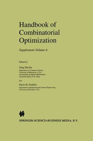 Handbook of Combinatorial Optimization: Supplement Volume A de Ding-Zhu Du