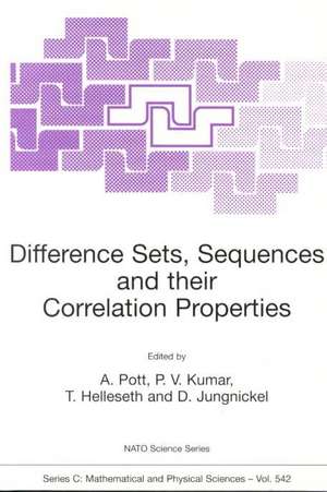 Difference Sets, Sequences and their Correlation Properties de A. Pott