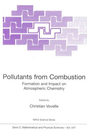 Pollutants from Combustion: Formation and Impact on Atmospheric Chemistry de Christian Vovelle