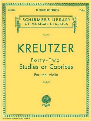 Kreutzer - 42 Studies or Caprices de Rodolphe Kreutzer