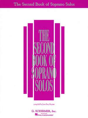 The Second Book of Soprano Solos de Joan Frey Boytim