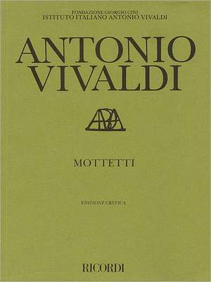 Mottetti (Motets): Critical Edition Score de Antonio Vivaldi