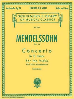 Concerto in E Minor, Op. 64 de Felix Mendelssohn