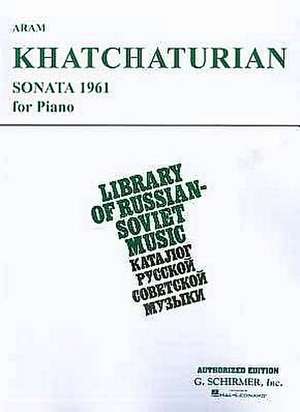 Sonata (1961): Piano Solo de Khachaturian Aram