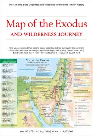 Map of the Exodus and Wilderness Journey: The 42 Camp Sites Organized and Illustrated for the First Time in History de Abraham Park