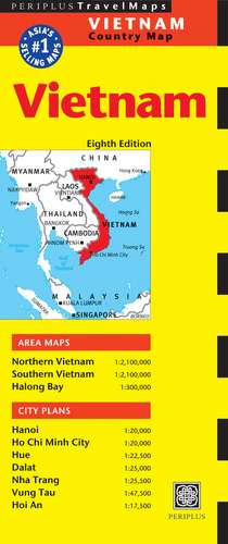 Vietnam Travel Map Eighth Edition de Periplus Editions