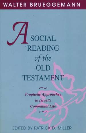 A Social Reading of the Old Testament de Walter Brueggemann