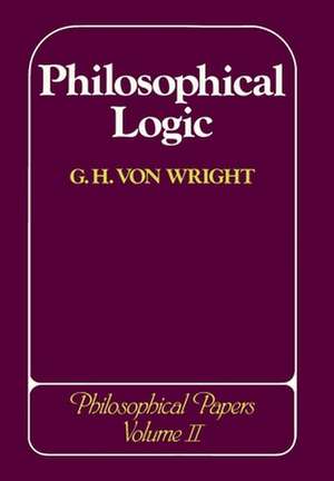 Philosophical Logic de G. H. Von Wright