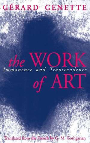 The Work of Art – Immanence and Transcendence de Gerard Genette