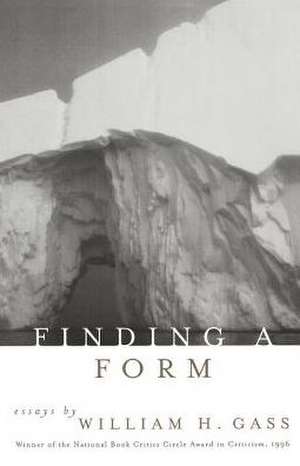 Finding a Form de William H. Gass