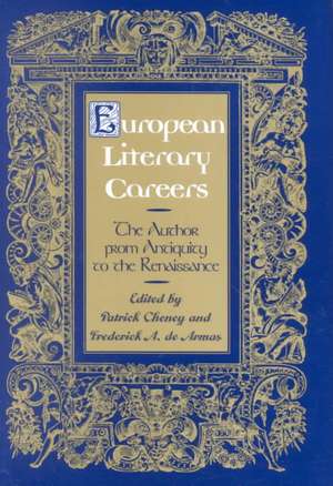 European Literary Careers de Patrick Cheney