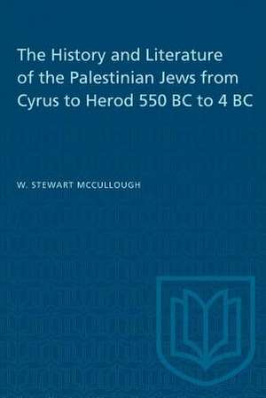 HISTORY LITERATURE PALESTINIAN JEWS CYP de W.S. McCullough