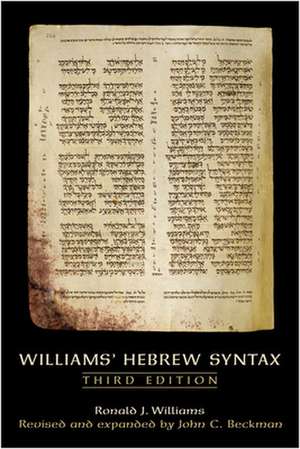 Williams' Hebrew Syntax de John C. Beckman