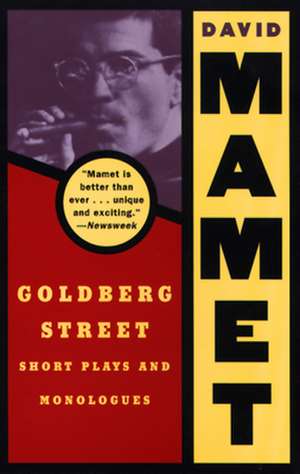 Goldberg Street: Short Plays and Monologues de David Mamet