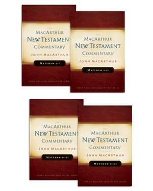 Matthew 1-28 MacArthur New Testament Commentary Four Volume Set (Shrinkwrapped) de Jr. MacArthur, John F.