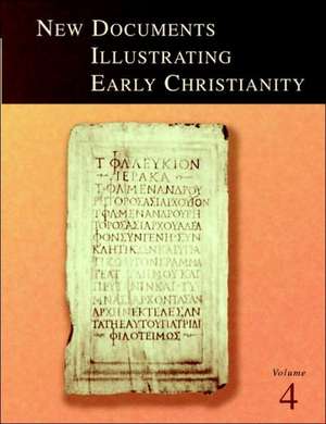 New Documents Illustrating Early Christianity, 4: A Review of Greek Inscriptions and Papyri Published in 1979 de Stephen Llewelyn