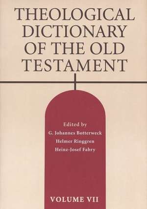 Theological Dictionary of the Old Testament de G. Johannes Botterweck