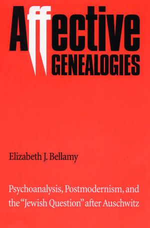 Affective Genealogies: Psychoanalysis, Postmodernism, and the "Jewish Question" after Auschwitz de Elizabeth J. Bellamy