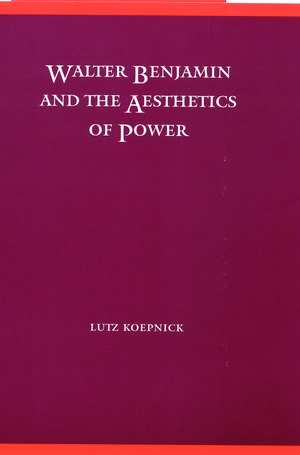 Walter Benjamin and the Aesthetics of Power de Lutz Koepnick