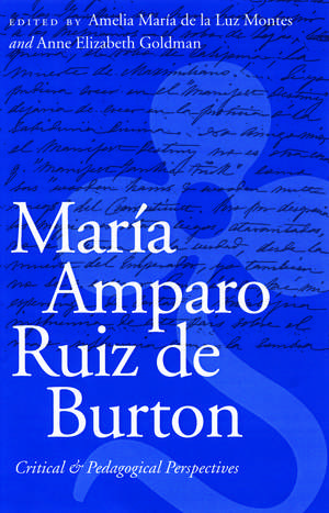 María Amparo Ruiz de Burton: Critical and Pedagogical Perspectives de Amelia María de la Luz Montes