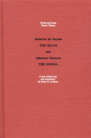 The Rules and the Summa de Robertus de Handlo