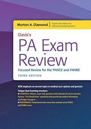 Davis's Pa Exam Review de Morton A. Diamond