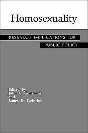 Homosexuality: Research Implications for Public Policy de John C. Gonsiorek