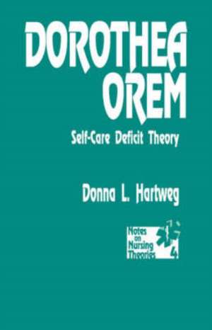 Dorothea Orem: Self-Care Deficit Theory de Donna Hartweg