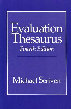 Evaluation Thesaurus de Michael Scriven