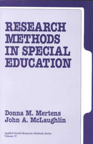 Research Methods in Special Education de Donna M. Mertens