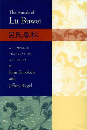 The Annals of Lü Buwei de John Knoblock