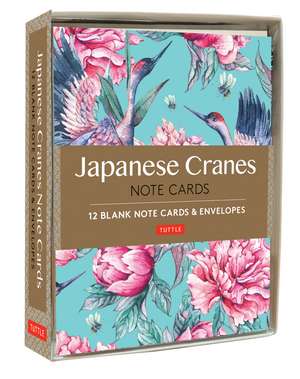 Japanese Cranes Note Cards: 12 Blank Note Cards & Envelopes (6 x 4 inch cards in a box) de Tuttle Studio