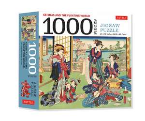 Geishas and the Floating World - 1000 Piece Jigsaw Puzzle: Finished Size 24 x 18 inches (61 x 46 cm) de Toyohara Kunichika