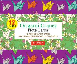 Origami Cranes Note Cards- 12 Cards: In 6 Designs With 13 Envelopes (Card Sized 4 1/2 X 3 3/4 inch) de Tuttle Studio