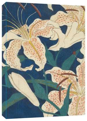 Hiroshige Spotted Lilies Dotted Paperback Journal: Blank Notebook with Pocket de Tuttle Studio