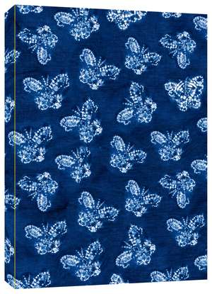 Shibori Indigo Butterflies Dotted Paperback Journal: Blank Notebook with Pocket de Tuttle Studio