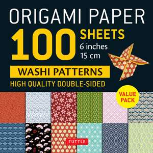 Origami Paper 100 sheets Washi Patterns 6" (15 cm): Double-Sided Origami Sheets Printed with 12 Different Patterns (Instructions for Projects Included) de Tuttle Studio